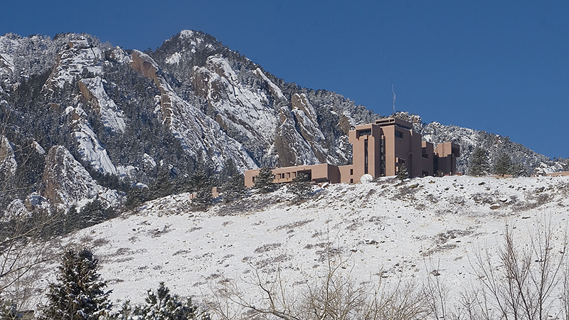 NCAR Mesa Lab in the winter